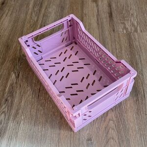 Pink storage basket